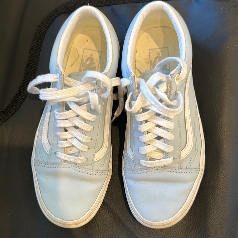 Vans Old Skool Blue Leather